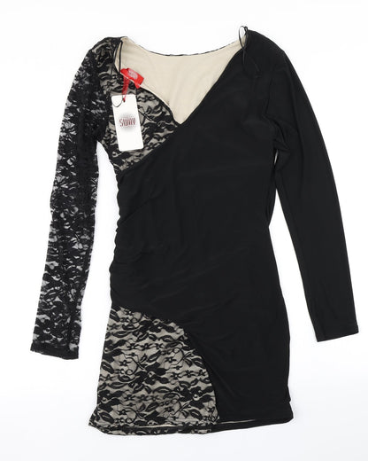 Back view of Sway women’s black bodycon, size L