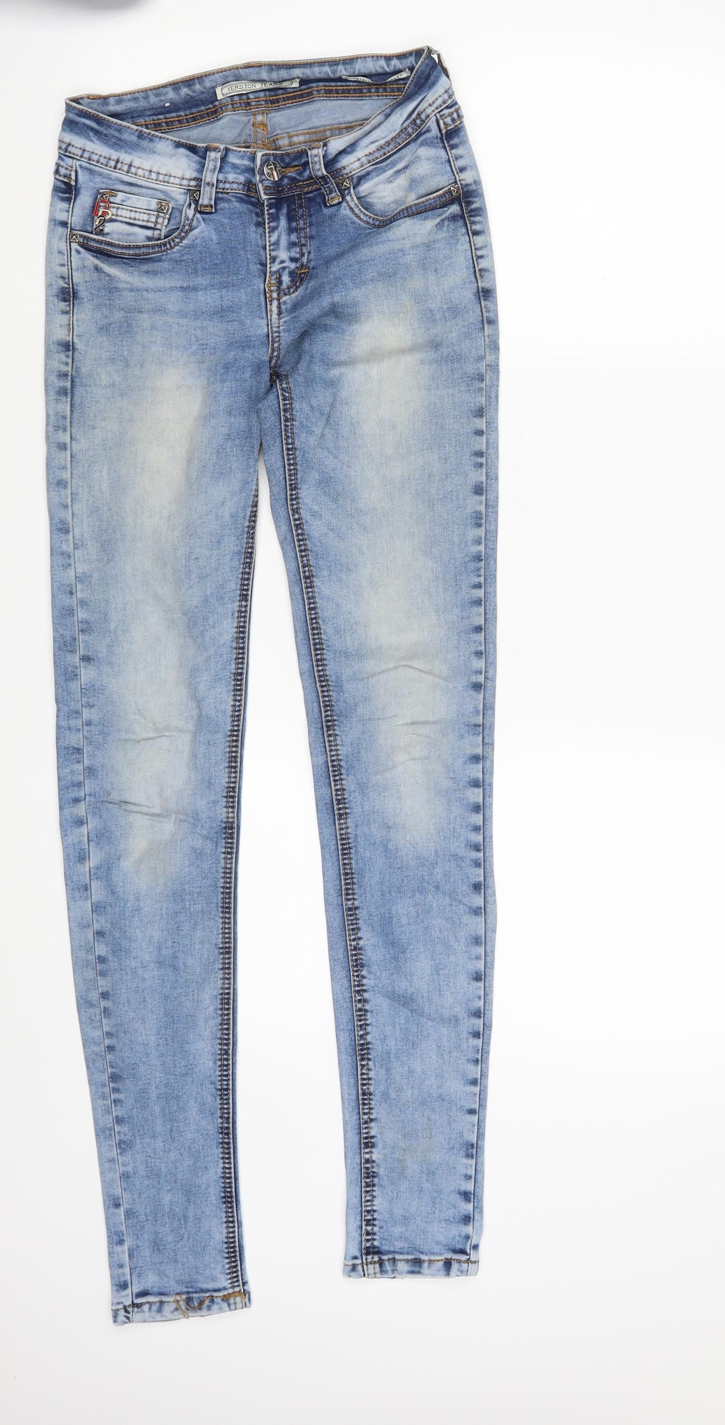 1964 Version Jeans Womens Blue  Denim Skinny Jeans Size 26 in L30 in