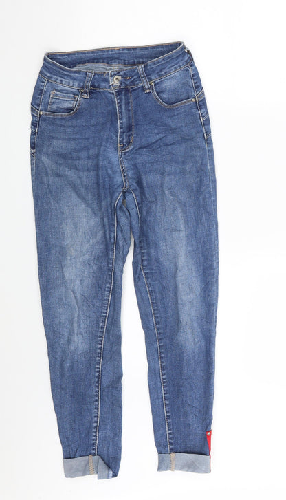 Classics Womens Blue  Denim Cropped Jeans Size 24 in L25 in