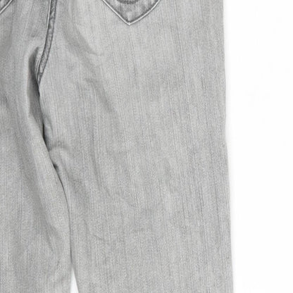 Taifun Womens Grey  Denim Cropped Jeans Size 28 in L25 in