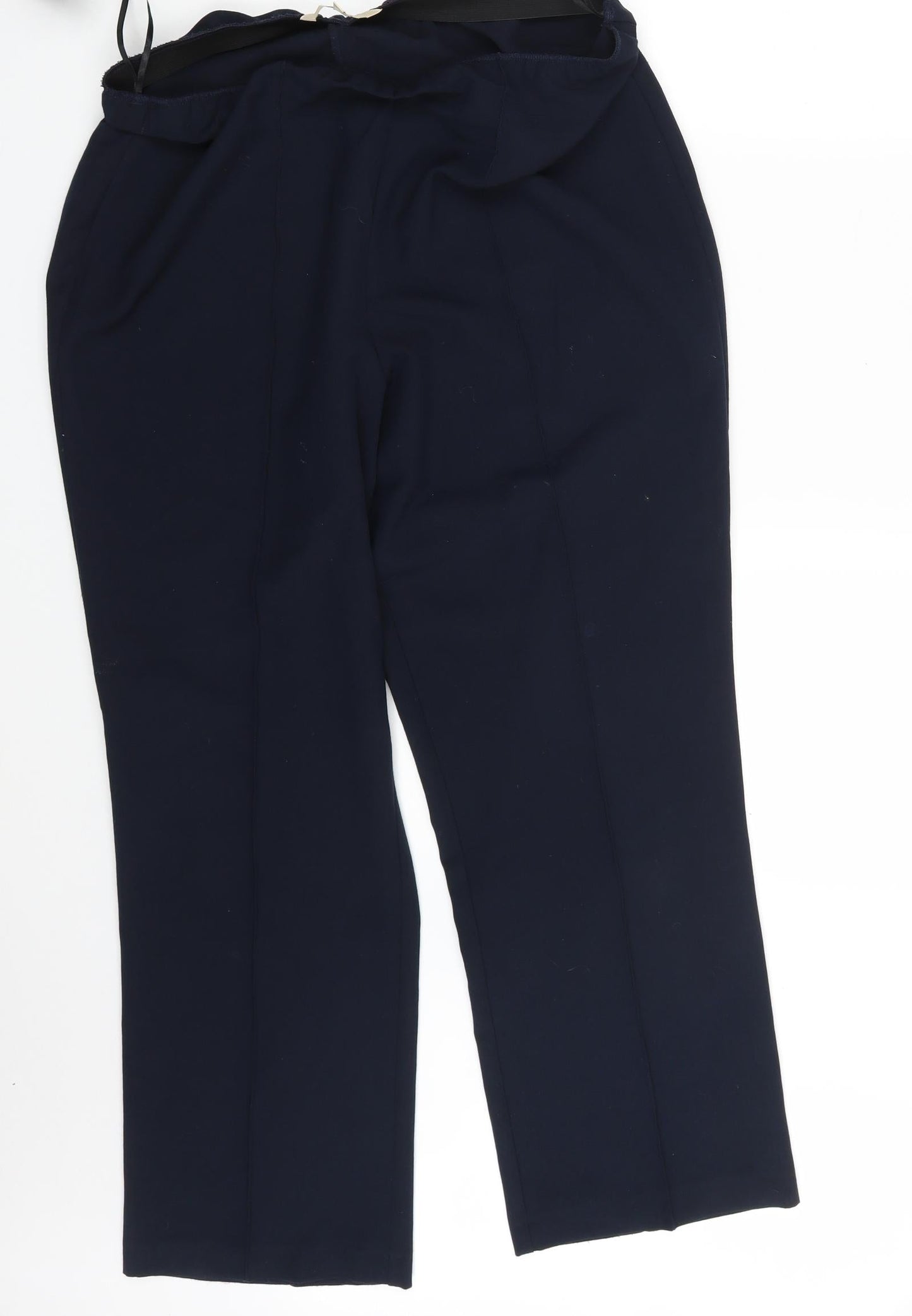 Womens UK Size 16 Vida Vi Regular Fit Dress Pants Blue Trousers