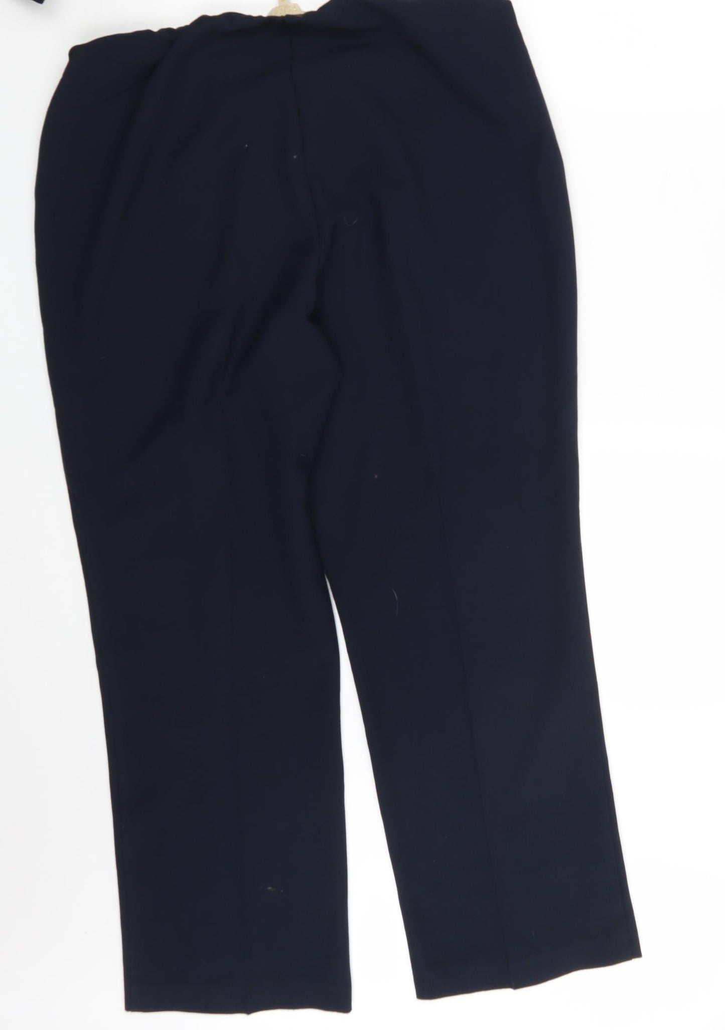 Womens UK Size 16 Vida Vi Regular Fit Dress Pants Blue Trousers