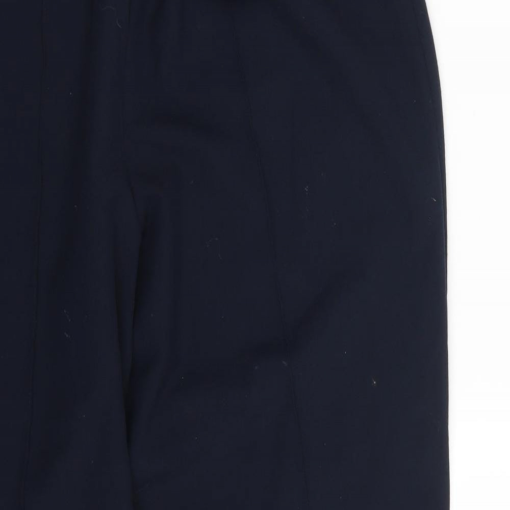 Womens UK Size 16 Vida Vi Regular Fit Dress Pants Blue Trousers