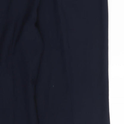 Womens UK Size 16 Vida Vi Regular Fit Dress Pants Blue Trousers