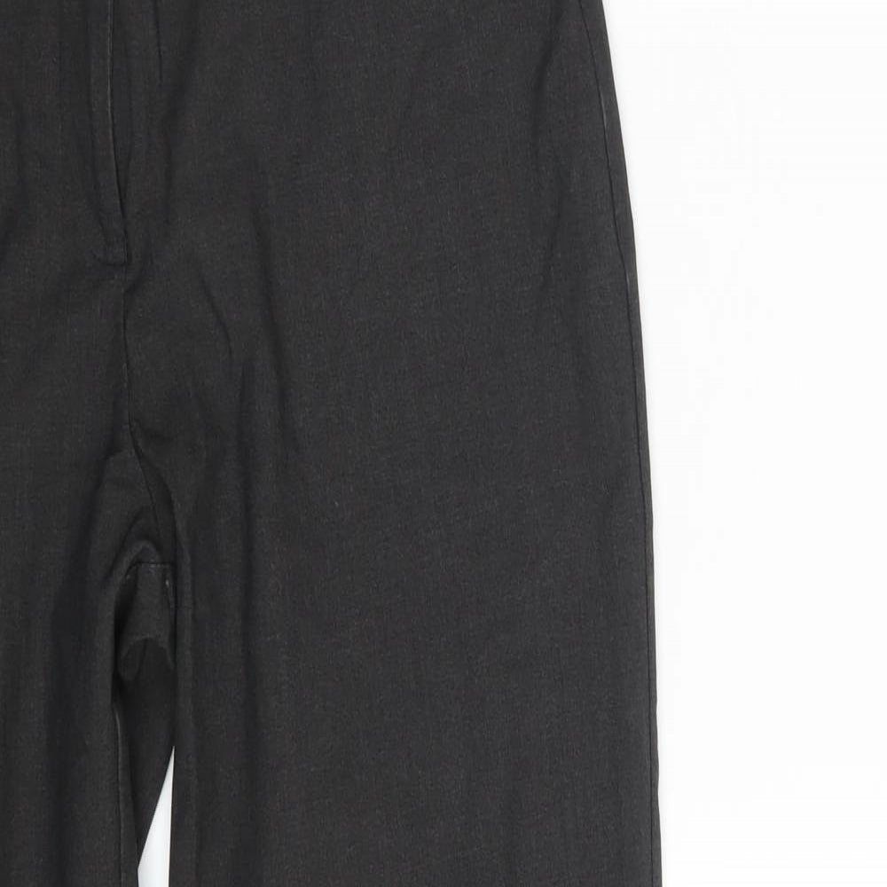 Womens UK Size 30 in Trutex Regular Fit Dress Pants Black Trousers