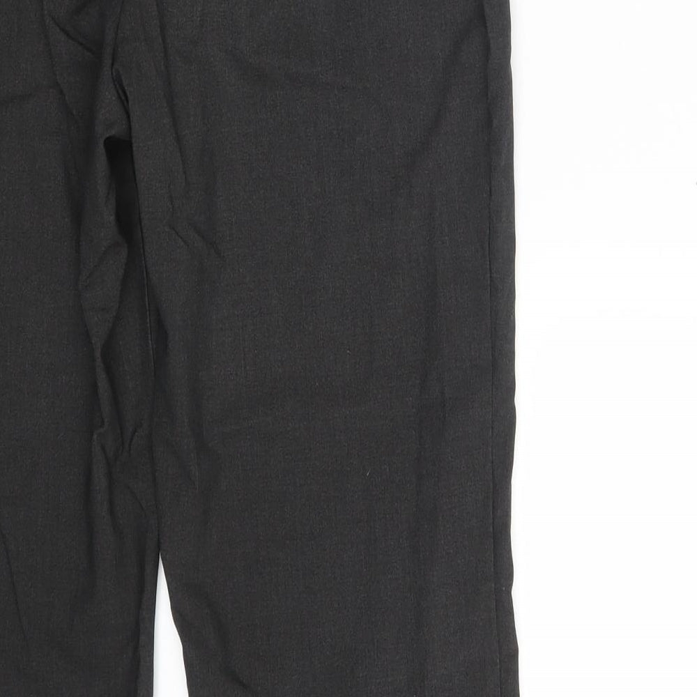 Womens UK Size 30 in Trutex Regular Fit Dress Pants Black Trousers