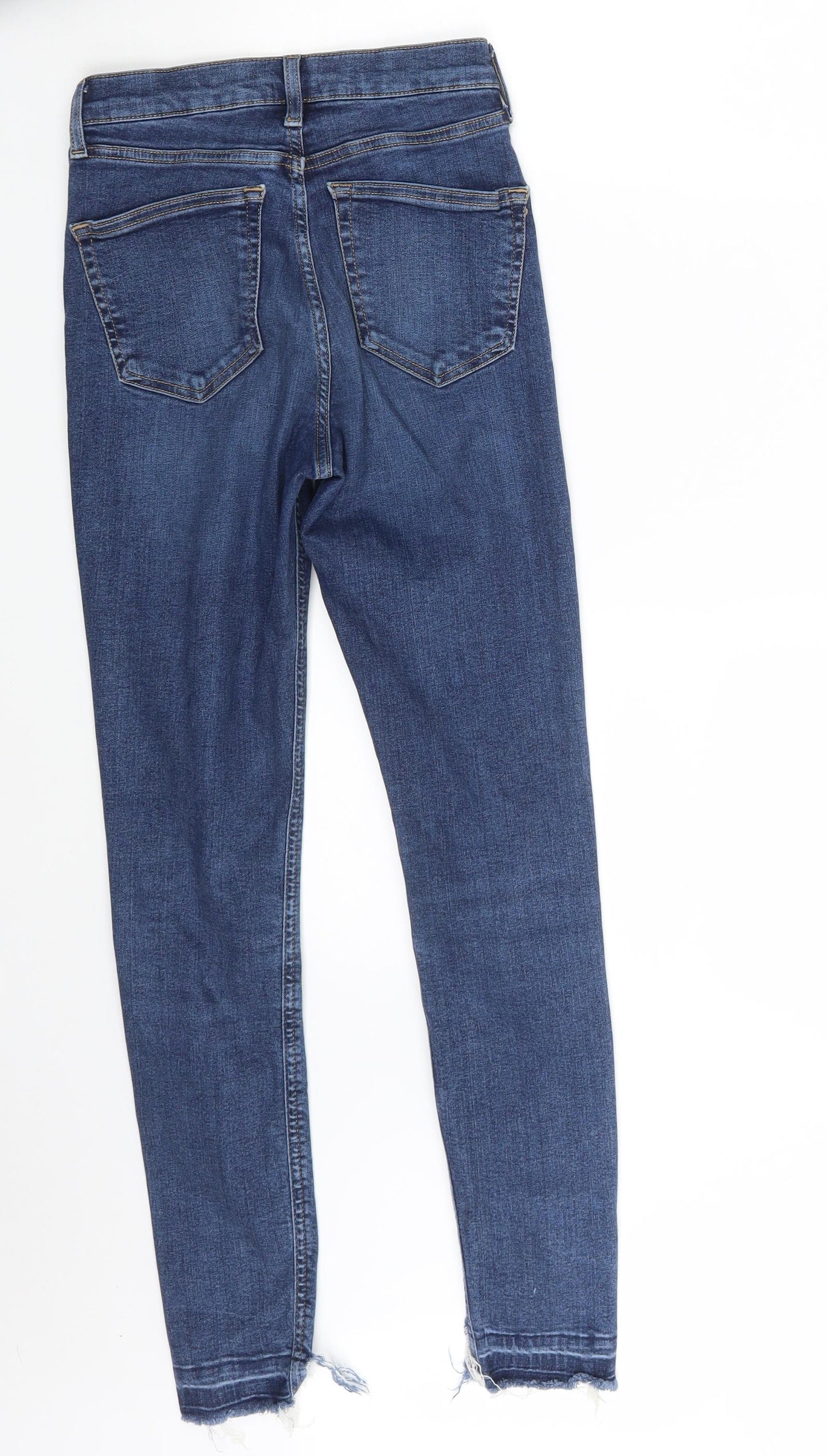 Topshop Womens Blue  Denim Skinny Jeans Size 24 in L28 in