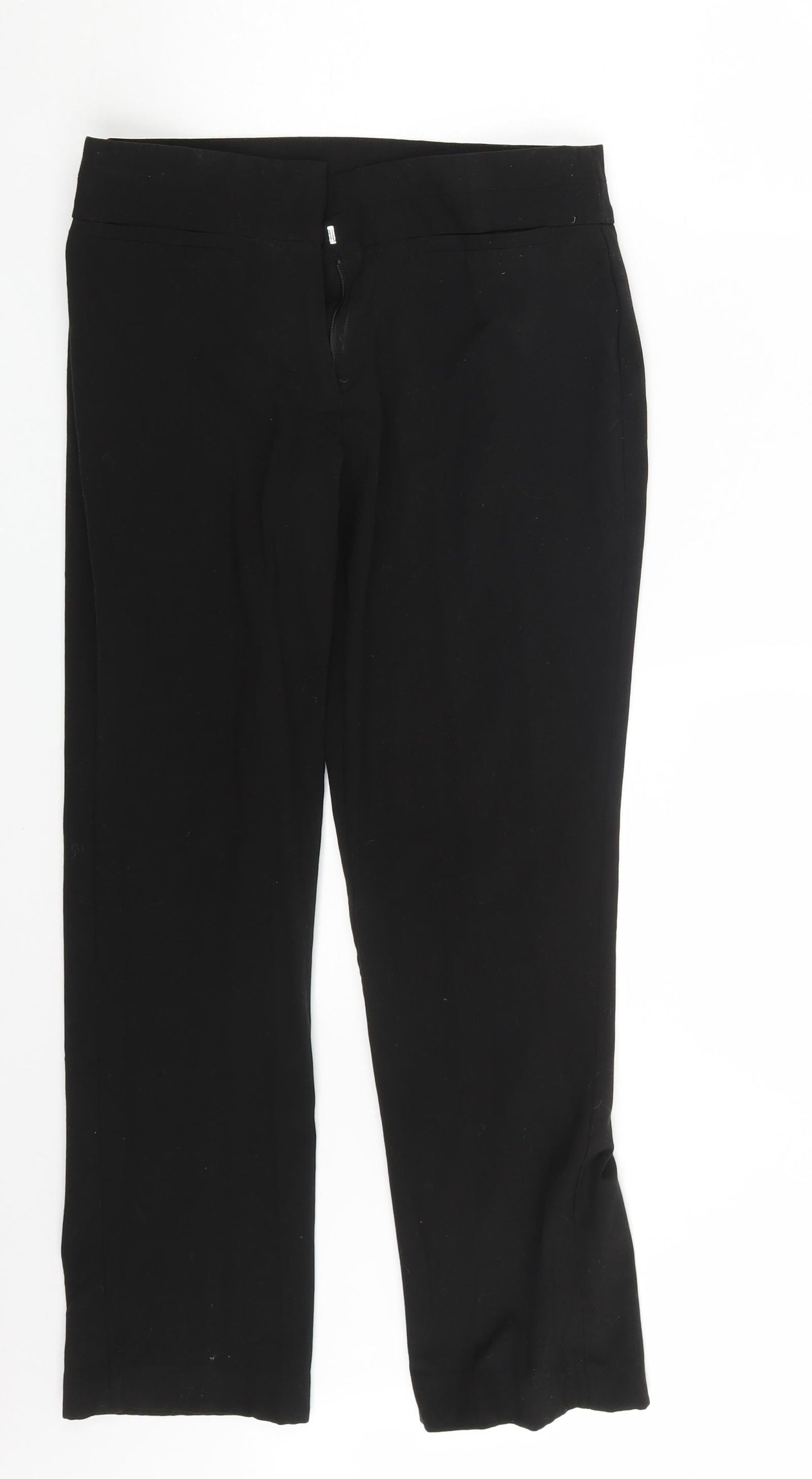 Womens UK Size 28 in Trutex Regular Fit  Black Trousers