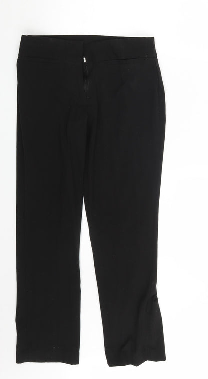 Womens UK Size 28 in Trutex Regular Fit  Black Trousers
