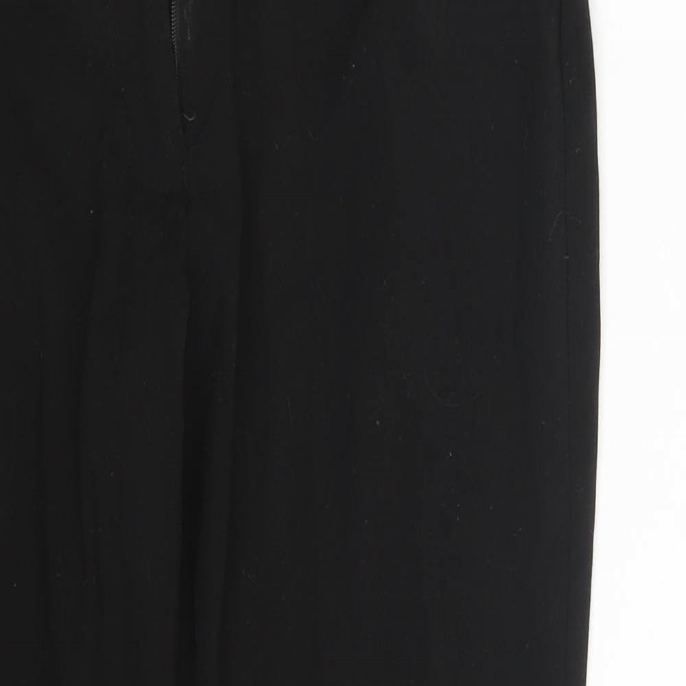 Womens UK Size 28 in Trutex Regular Fit  Black Trousers