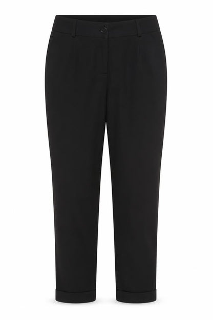 Front view of New Look women’s black trousers, size UK 14, 29-inch leg