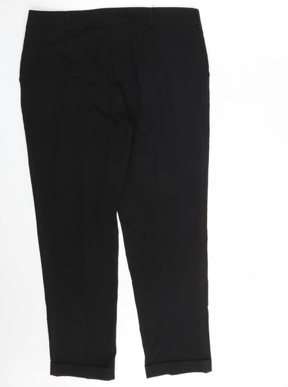 Womens UK Size 14 New Look Regular Fit  Black Trousers