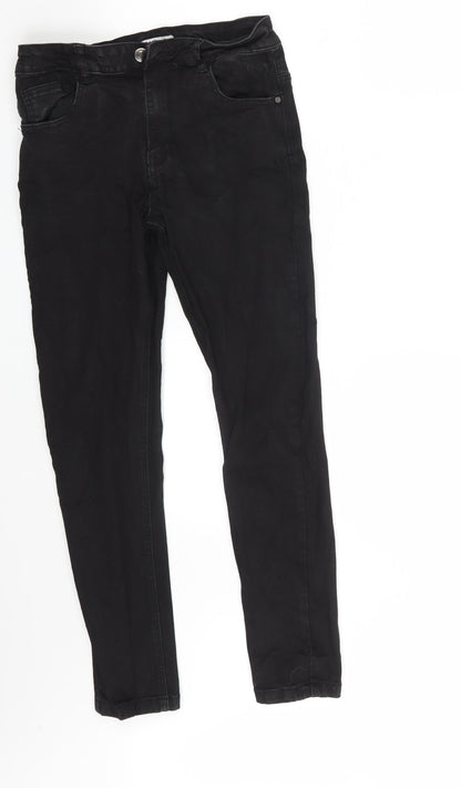 KD Division Girls Black  Denim Skinny Jeans Size 11-12 Years