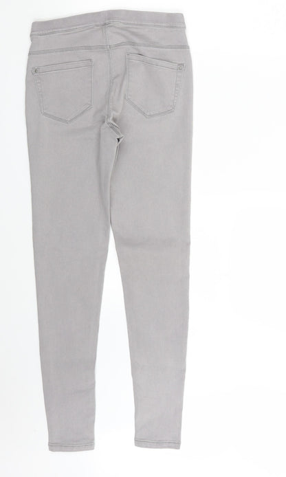 Denim Co. Womens Grey  Denim Jegging Jeans Size 8 L28 in
