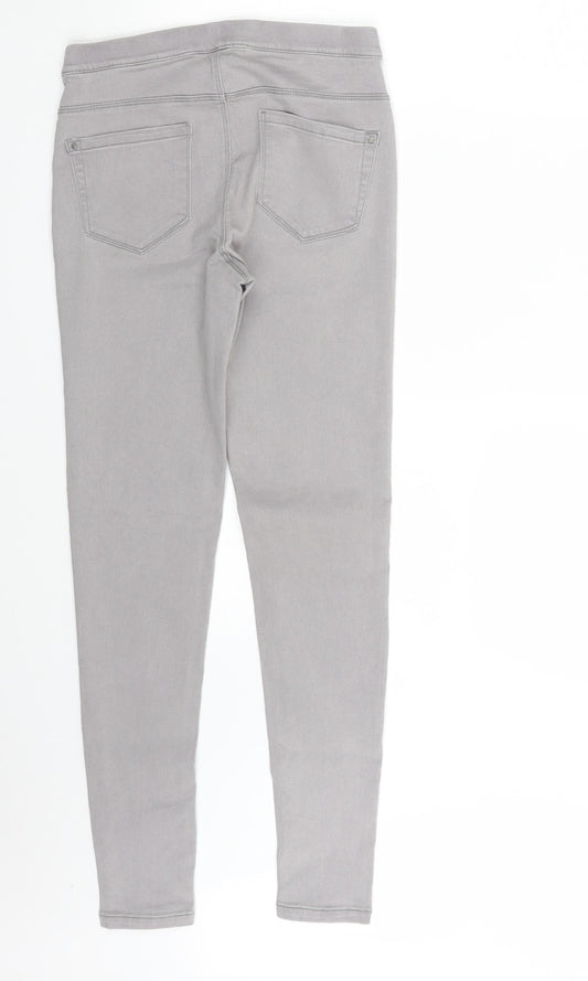 Denim Co. Womens Grey  Denim Jegging Jeans Size 8 L28 in