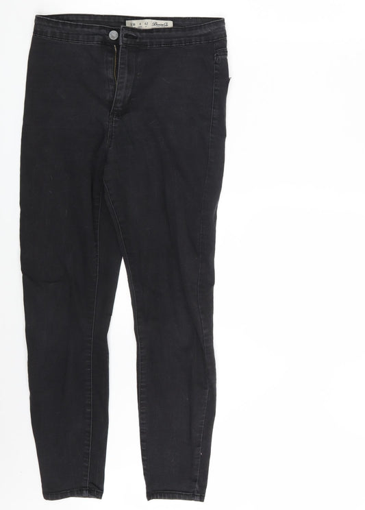 Denim Co.  Womens Black  Denim Jegging Jeans Size 10 L26 in