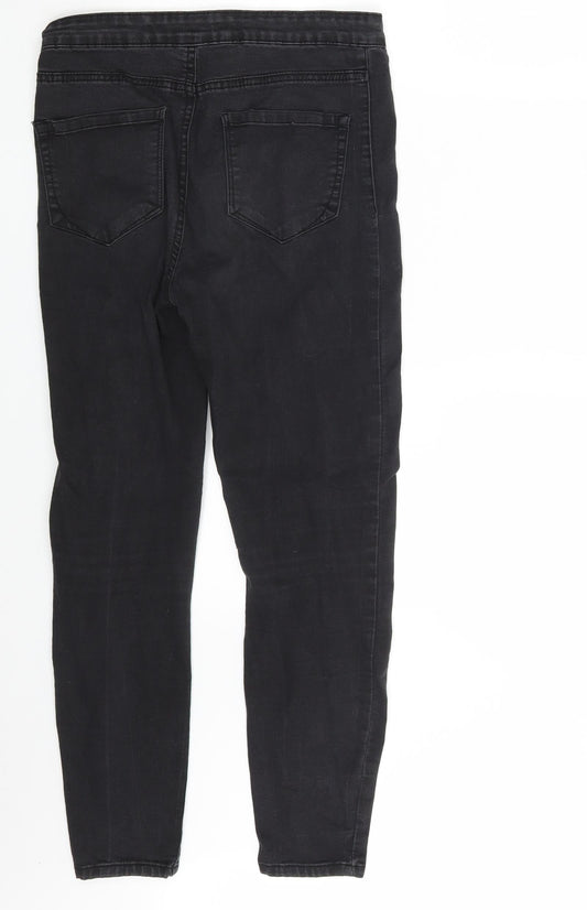 Denim Co.  Womens Black  Denim Jegging Jeans Size 10 L26 in