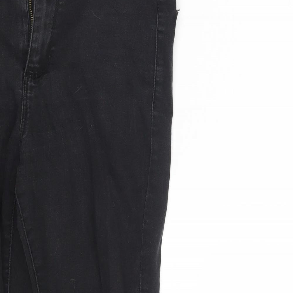 Denim Co.  Womens Black  Denim Jegging Jeans Size 10 L26 in