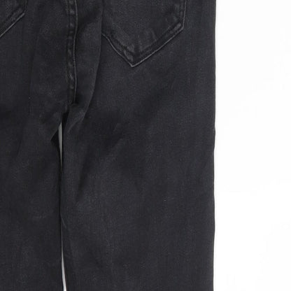 157 Womens Black  Denim Skinny Jeans Size S L28 in
