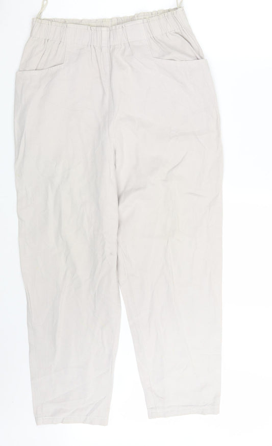 Preworn Womens Beige   Dress Pants Trousers One Size L25 in