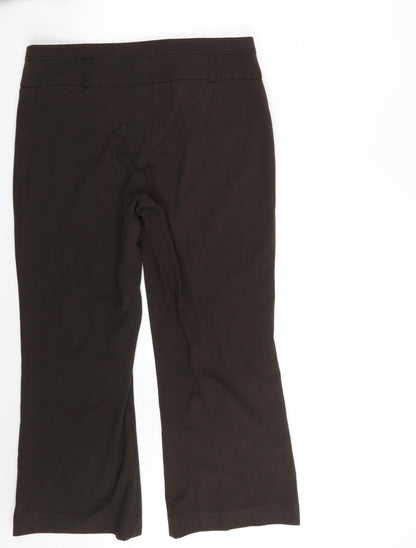 Kaleidoscope Womens Brown   Trousers  Size 16 L26 in