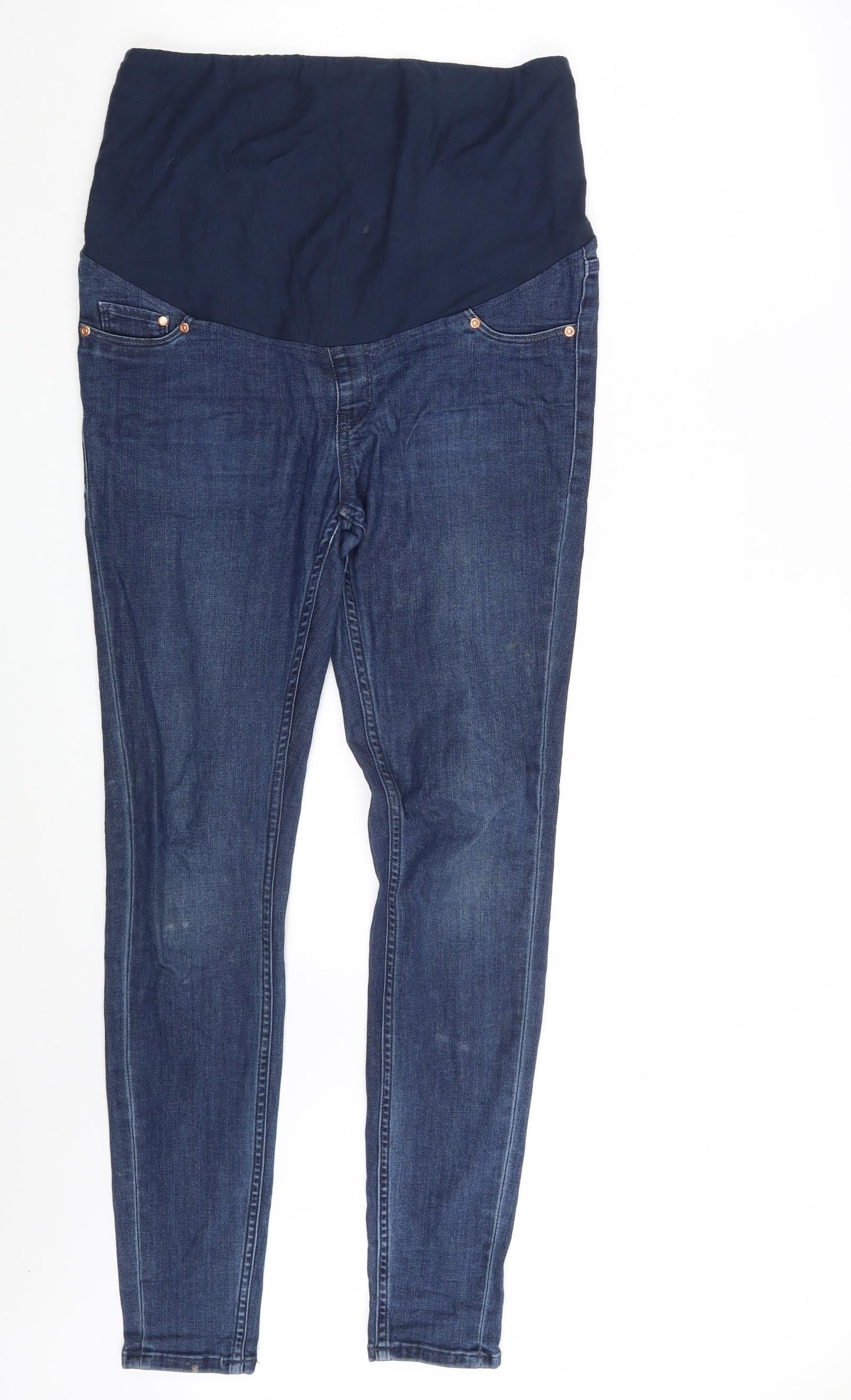 Womens UK Size M H&M Slim Fit Mom Blue Jeans