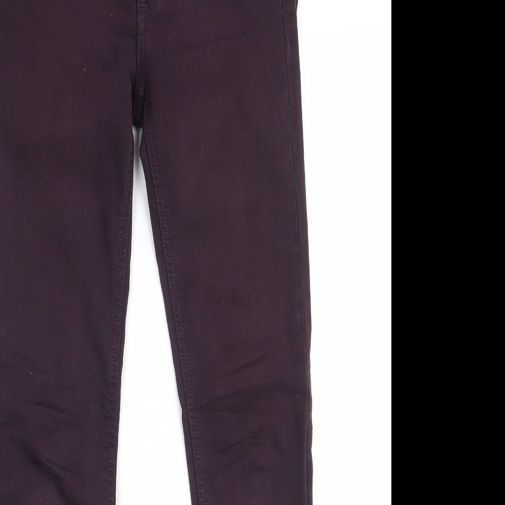 Womens UK Size 27 in H&M Slim Fit Skinny Purple Jeans