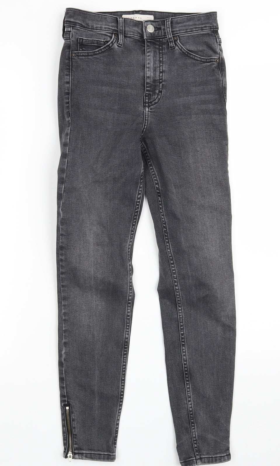 Topshop Womens Grey  Denim Skinny Jeans Size 25 in L30 in