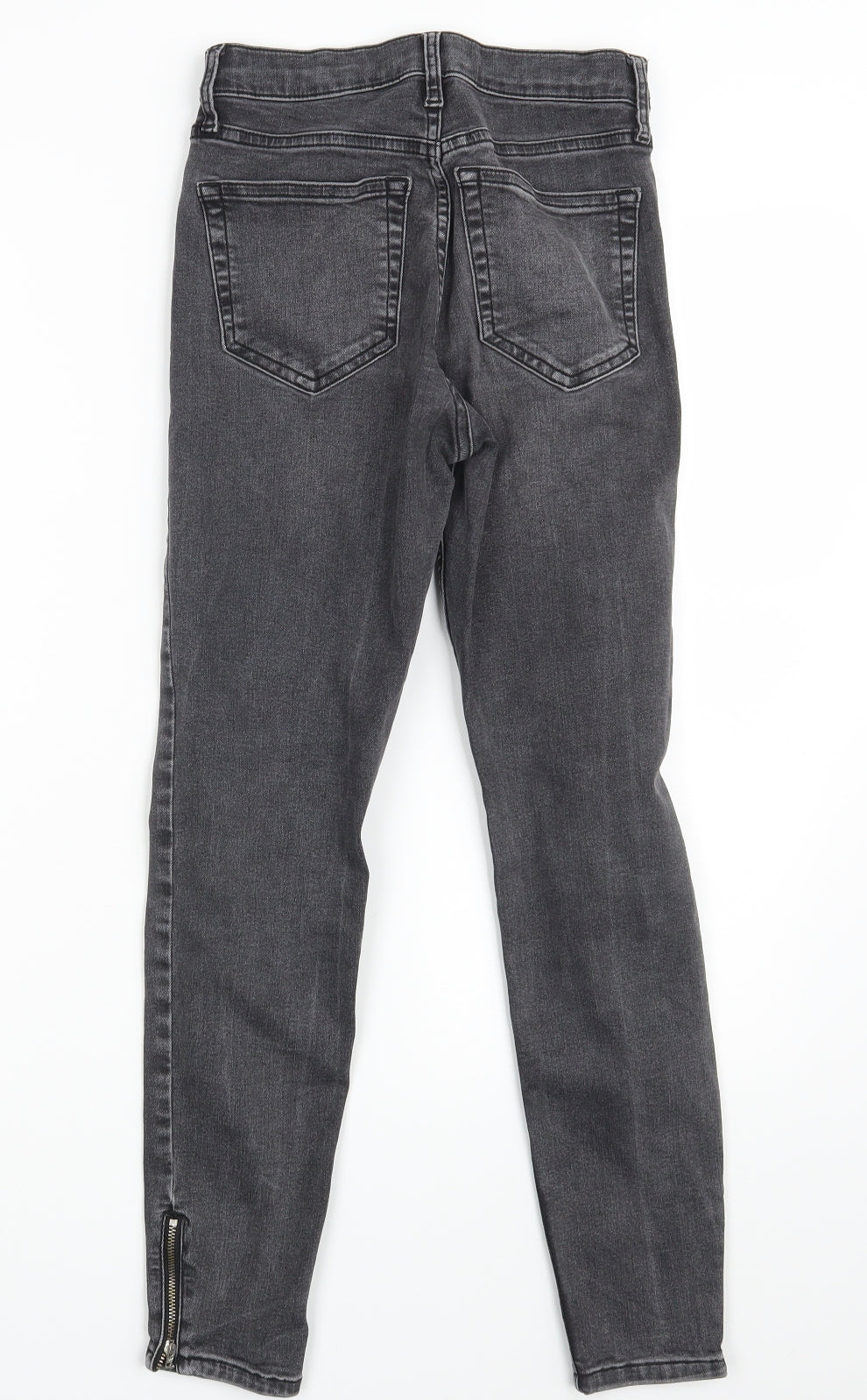 Topshop Womens Grey  Denim Skinny Jeans Size 25 in L30 in