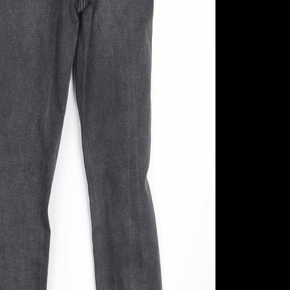 Topshop Womens Grey  Denim Skinny Jeans Size 25 in L30 in