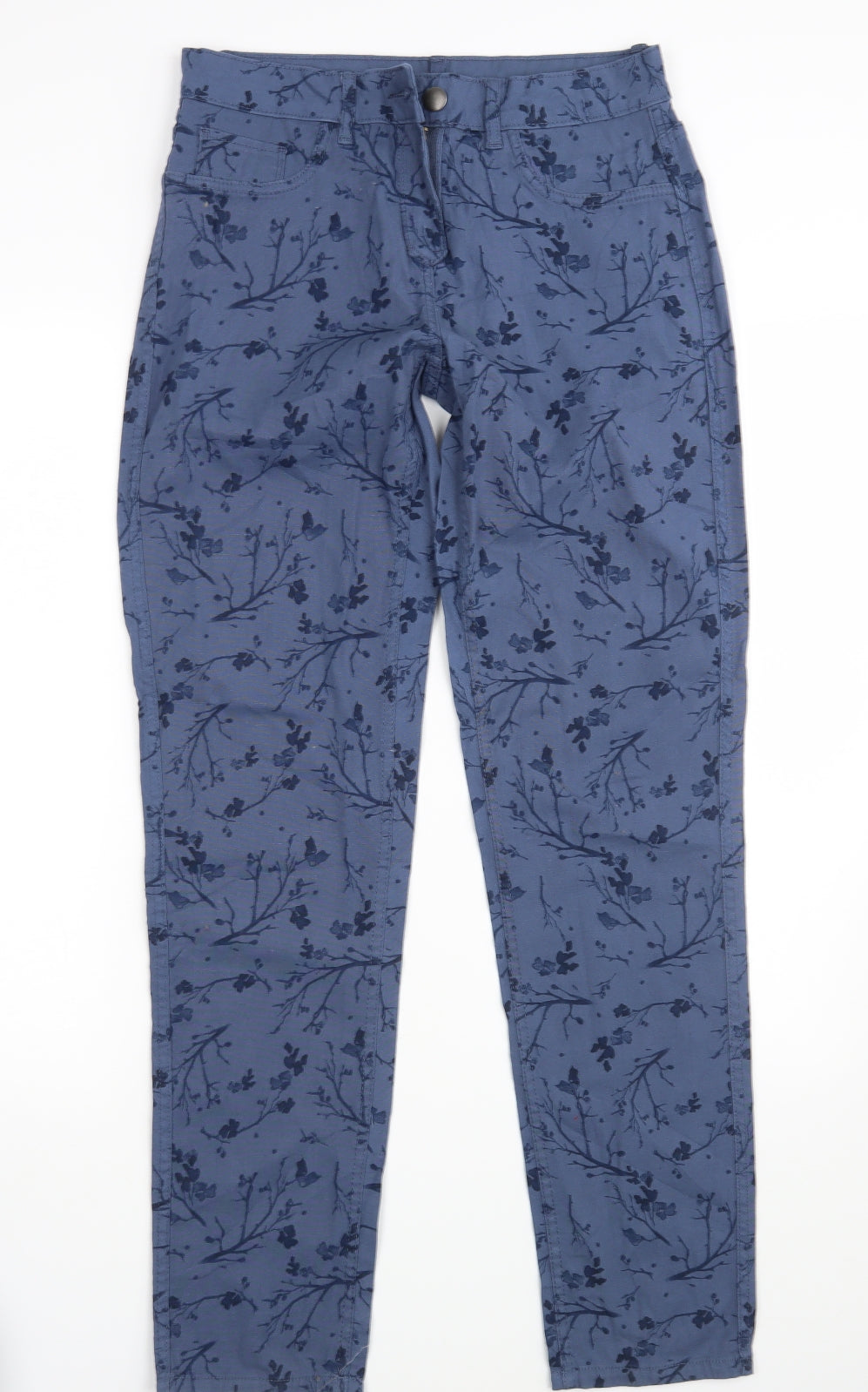 Womens UK Size 30 in Preworn Slim Fit Straight Blue Jeans