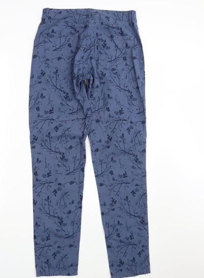 Womens UK Size 30 in Preworn Slim Fit Straight Blue Jeans