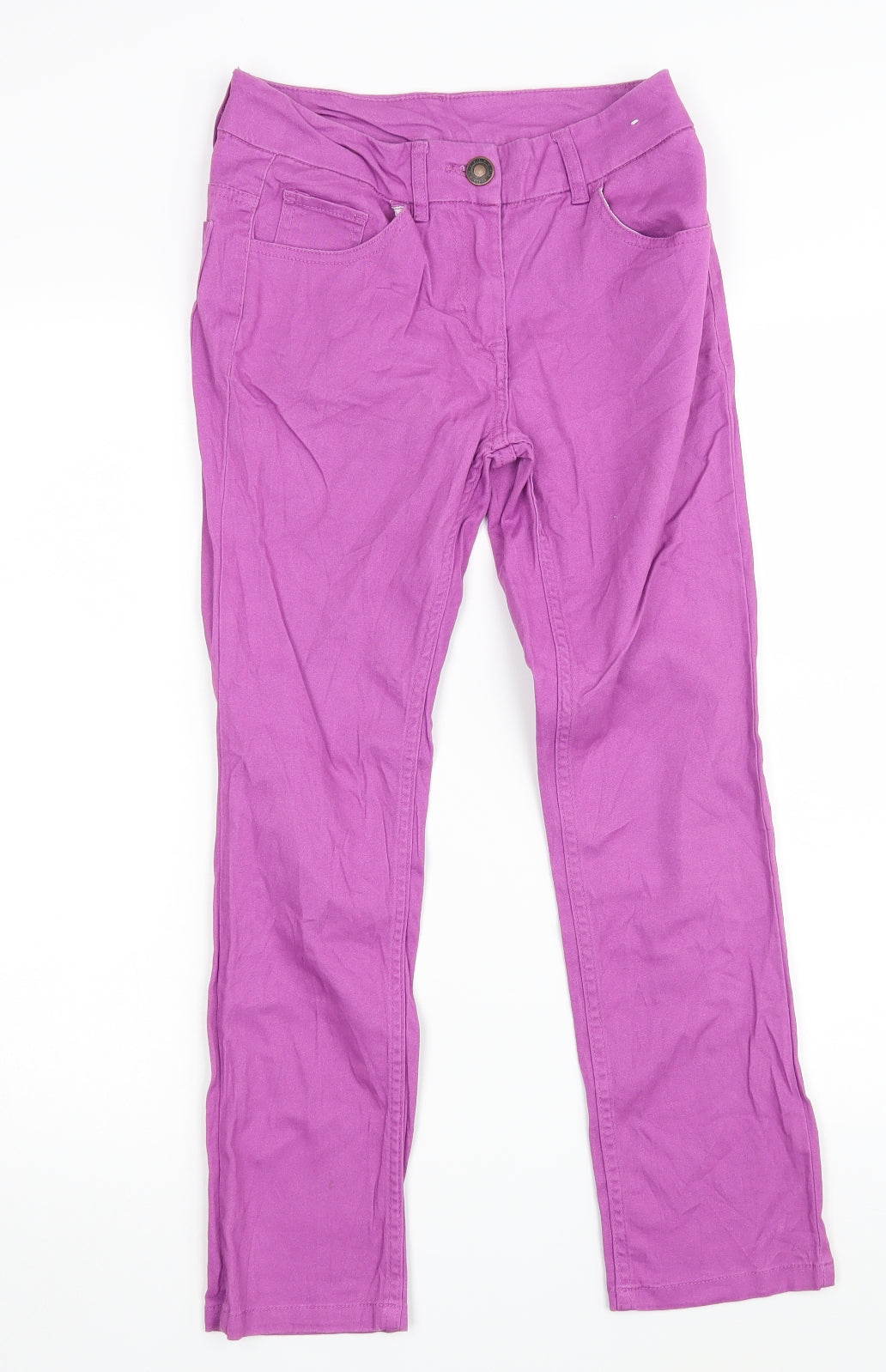 F&F Womens Purple  Denim Straight Jeans Size 6 L24 in