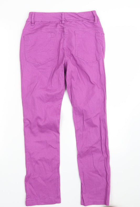 F&F Womens Purple  Denim Straight Jeans Size 6 L24 in
