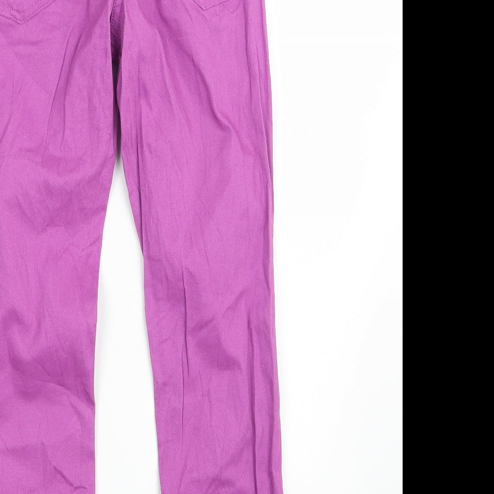 F&F Womens Purple  Denim Straight Jeans Size 6 L24 in