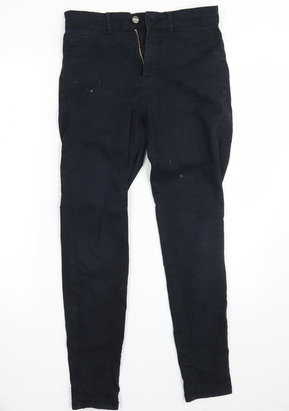 Womens UK Size S BIK BOK Slim Fit Skinny Black Jeans