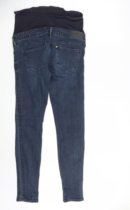 Womens UK Size 8 H&M Slim Fit Mom Blue Jeans