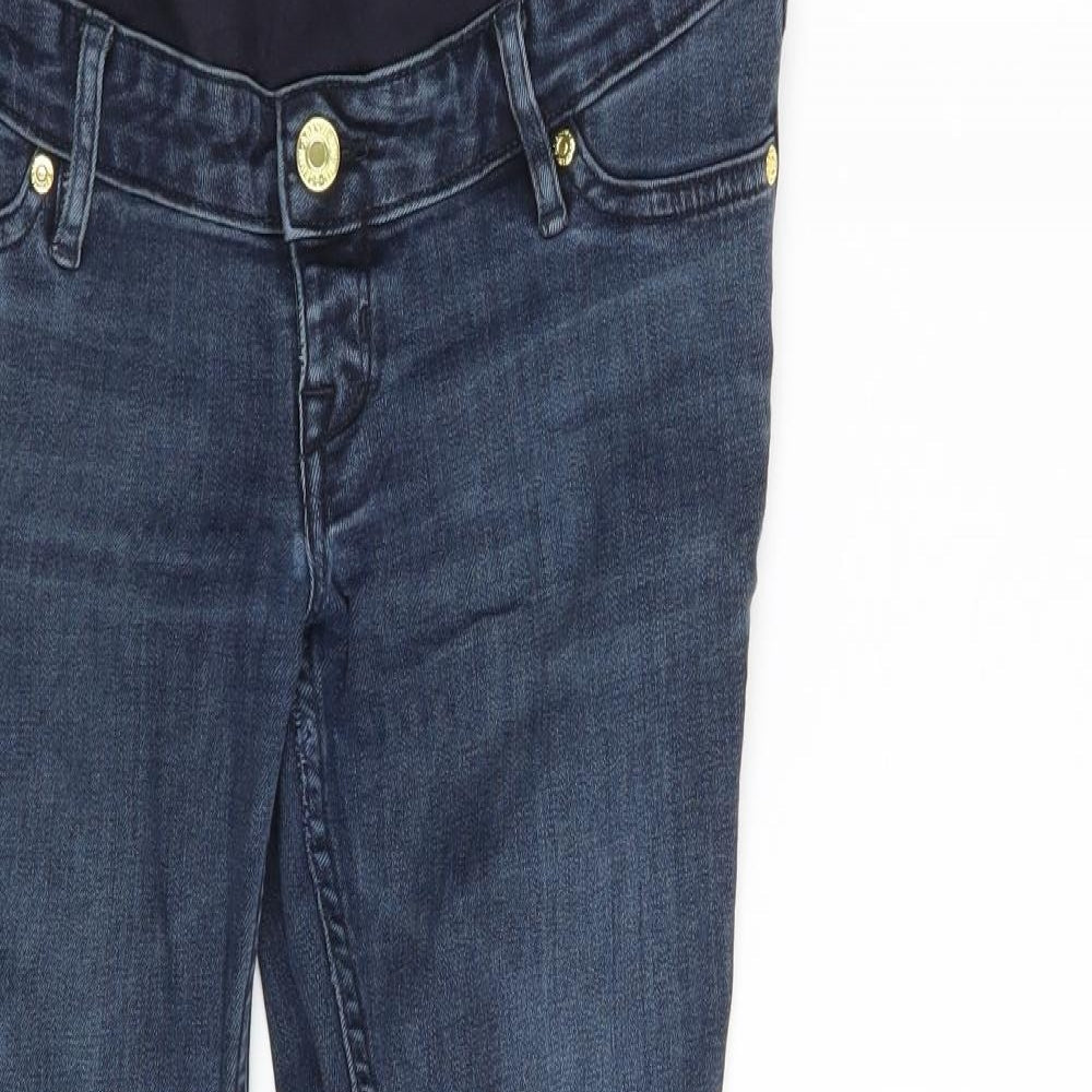 Womens UK Size 8 H&M Slim Fit Mom Blue Jeans