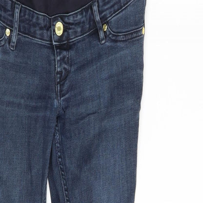 Womens UK Size 8 H&M Slim Fit Mom Blue Jeans