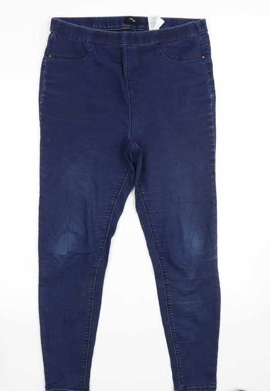 Matalan Womens Blue  Denim Jegging Jeans Size 14 L26 in