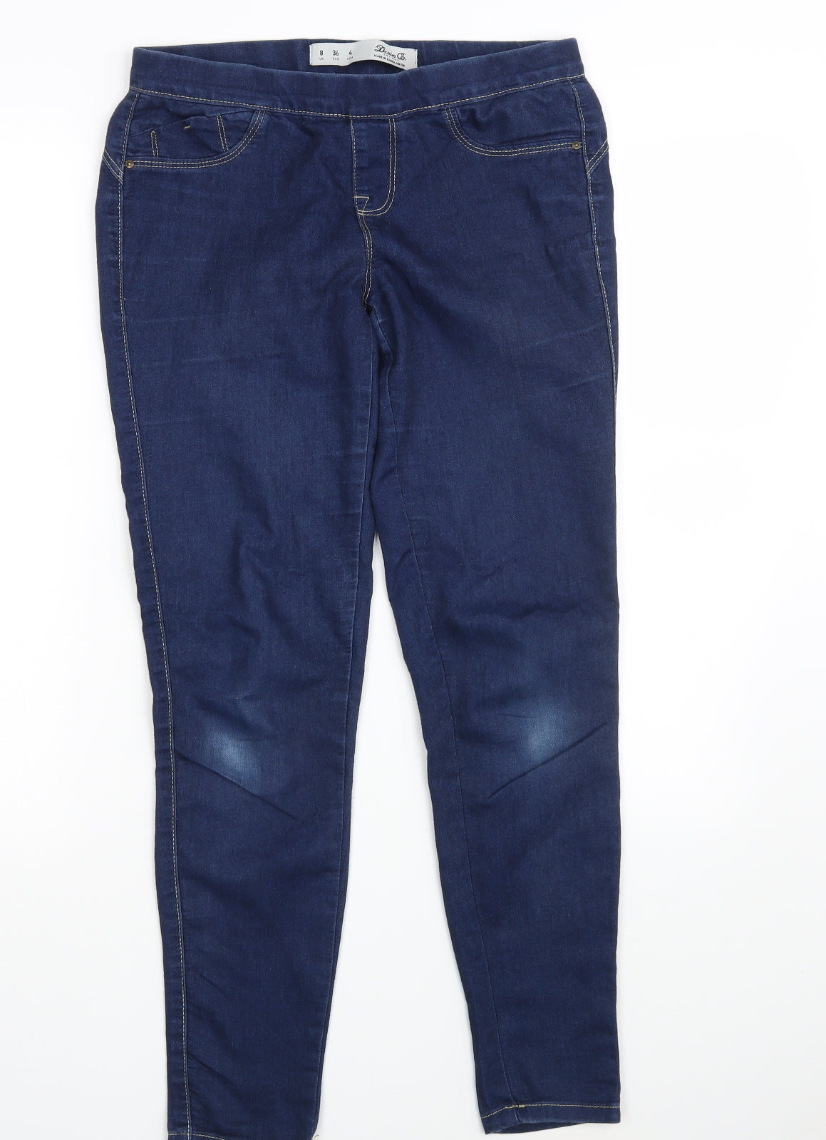 Denim Co. Womens Blue  Denim Jegging Jeans Size 8 L29 in