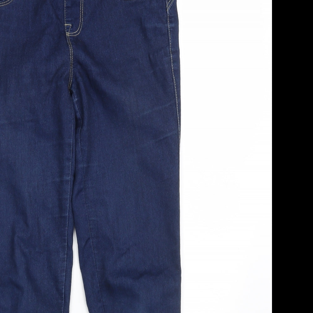 Denim Co. Womens Blue  Denim Jegging Jeans Size 8 L29 in