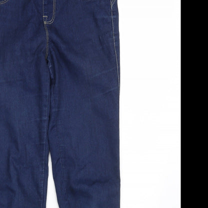 Denim Co. Womens Blue  Denim Jegging Jeans Size 8 L29 in