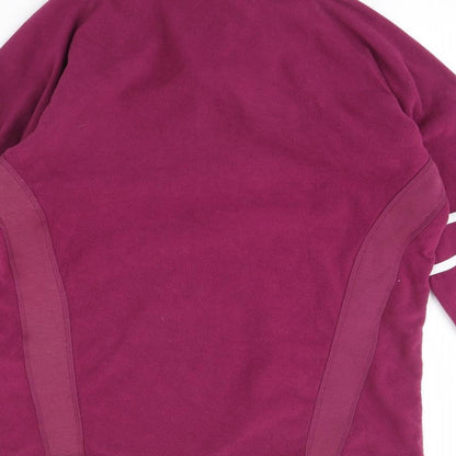 Crane Sports Womens Purple  Fleece Henley Jumper Size M