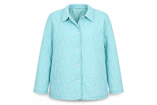 Front view of Pure & natural women’s blue rain coat coat, size XL