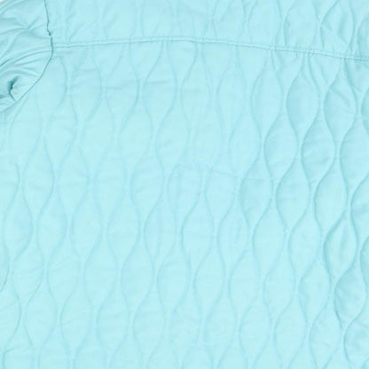 Womens UK Size XL Pure & natural Blue Rain Coat