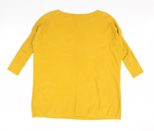 Womens UK Size M Roman Yellow Pullover Jumper