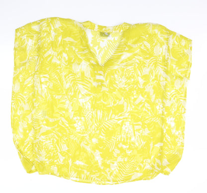 Womens UK Size S Yessica Green Basic Blouse