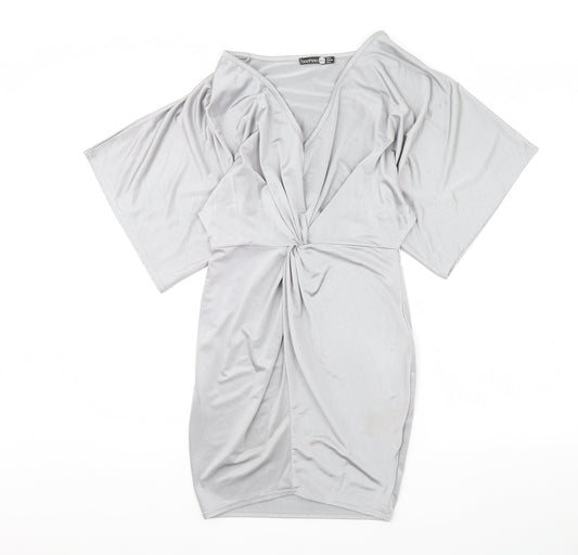 Boohoo Womens Silver   Mini  Size 8