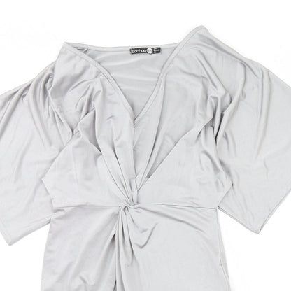 Boohoo Womens Silver   Mini  Size 8